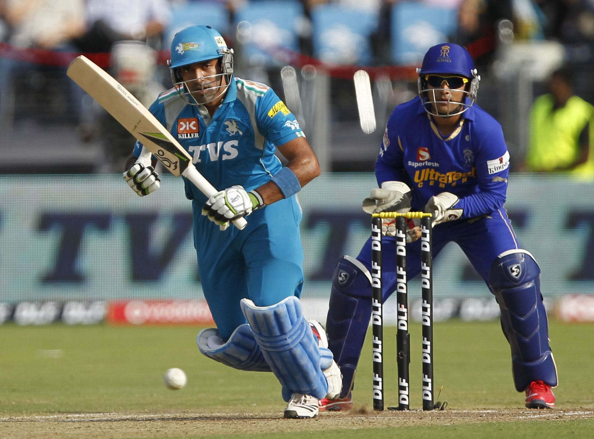 Uthappa playing for the Pune Warriors India. Source: Getty